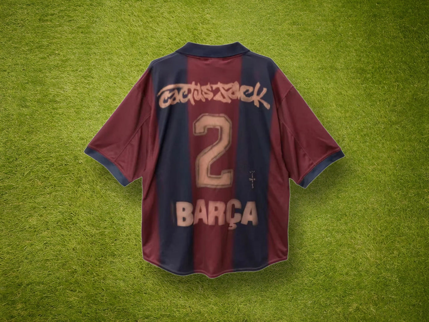 Travis Scott x Nike x FC Barcelona Retro 2000/01 Home Skeleton Jersey